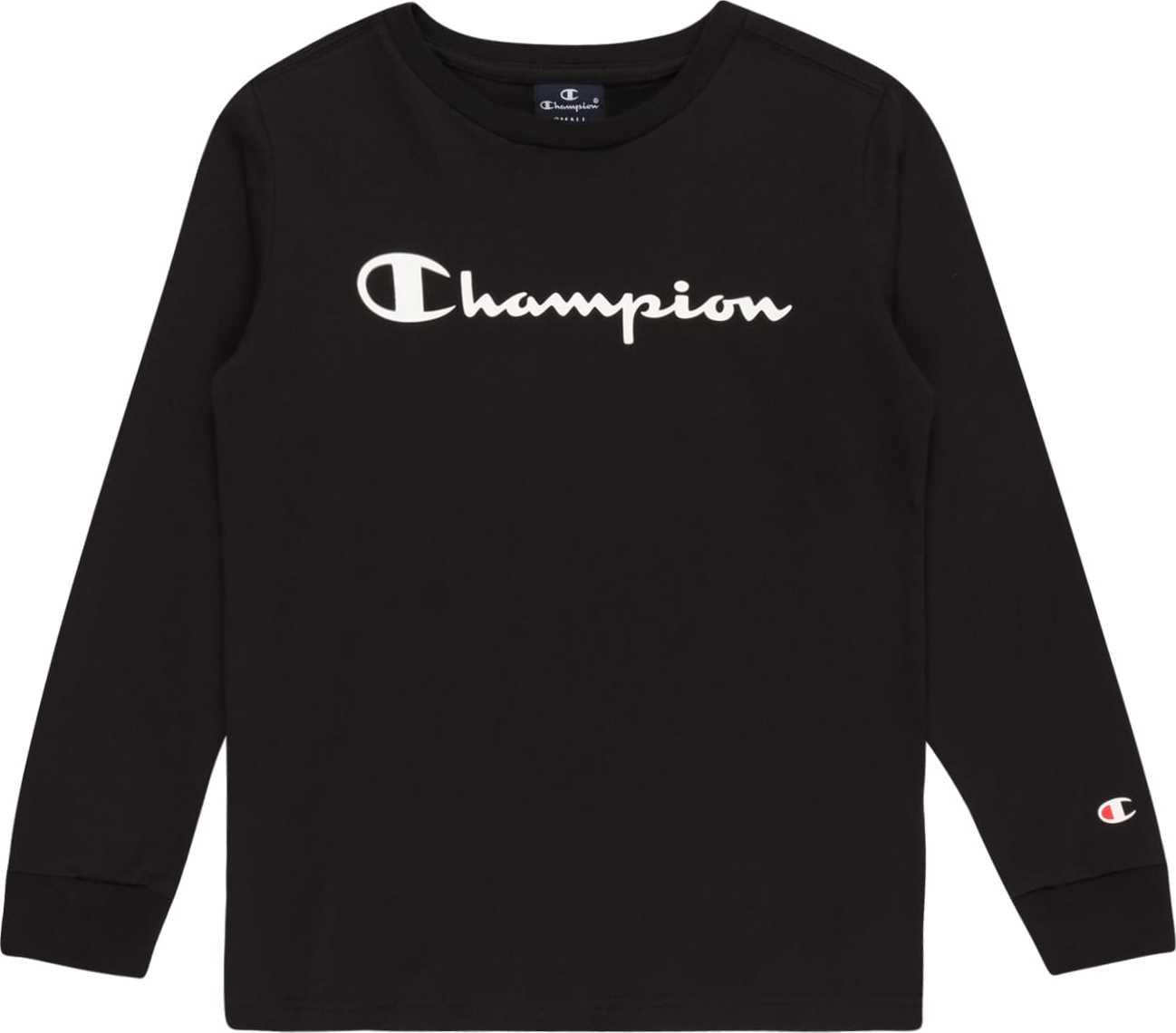 Champion Authentic Athletic Apparel Tričko černá / bílá