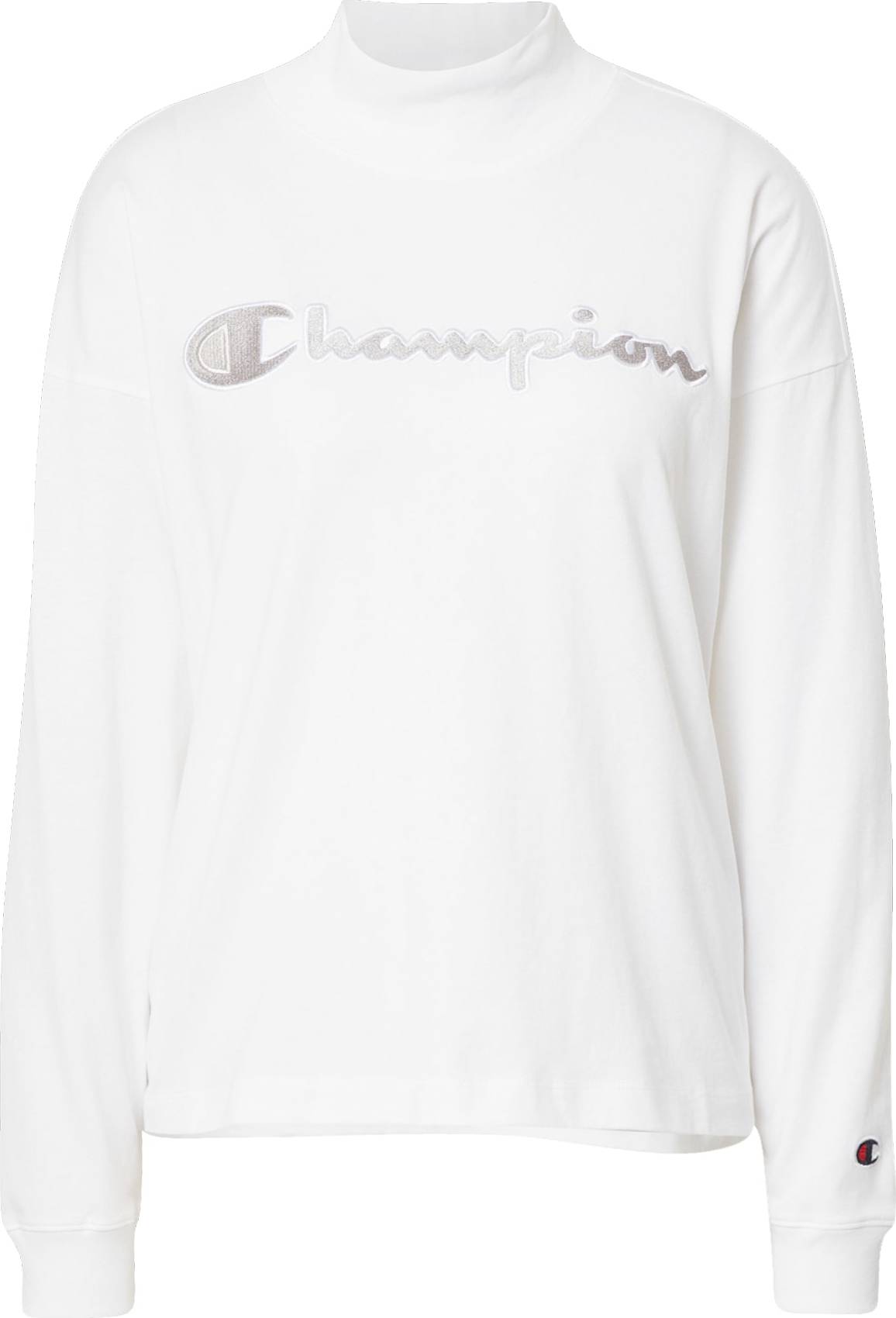 Champion Authentic Athletic Apparel Tričko stříbrná / bílá