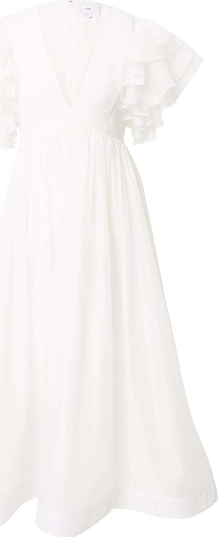 Coast Šaty 'Ivory Mega Ruffle Full Skirted Dress' offwhite