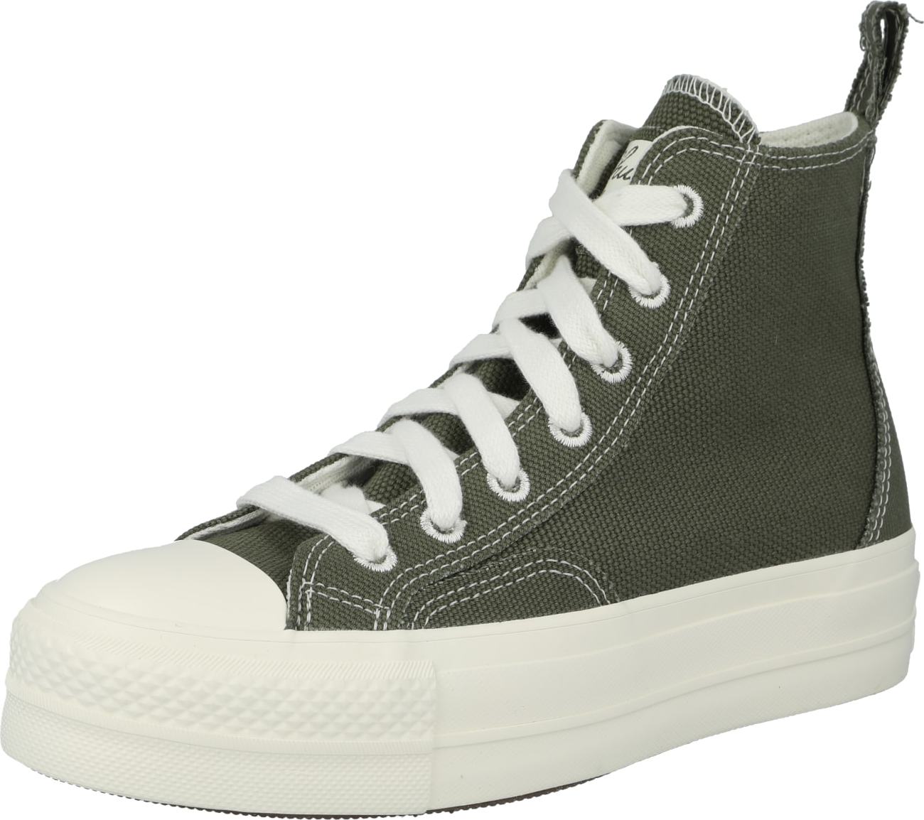 CONVERSE Kotníkové tenisky 'Chuck Taylor All Star Lift' zelená