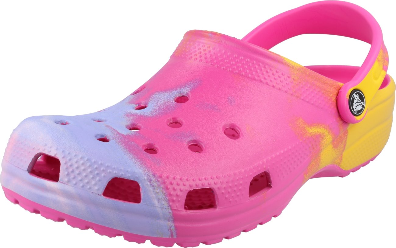 Crocs Pantofle hořčicová / pastelová fialová / pink