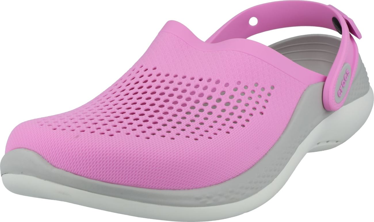 Crocs Pantofle 'LITERIDE' světle šedá / světle růžová