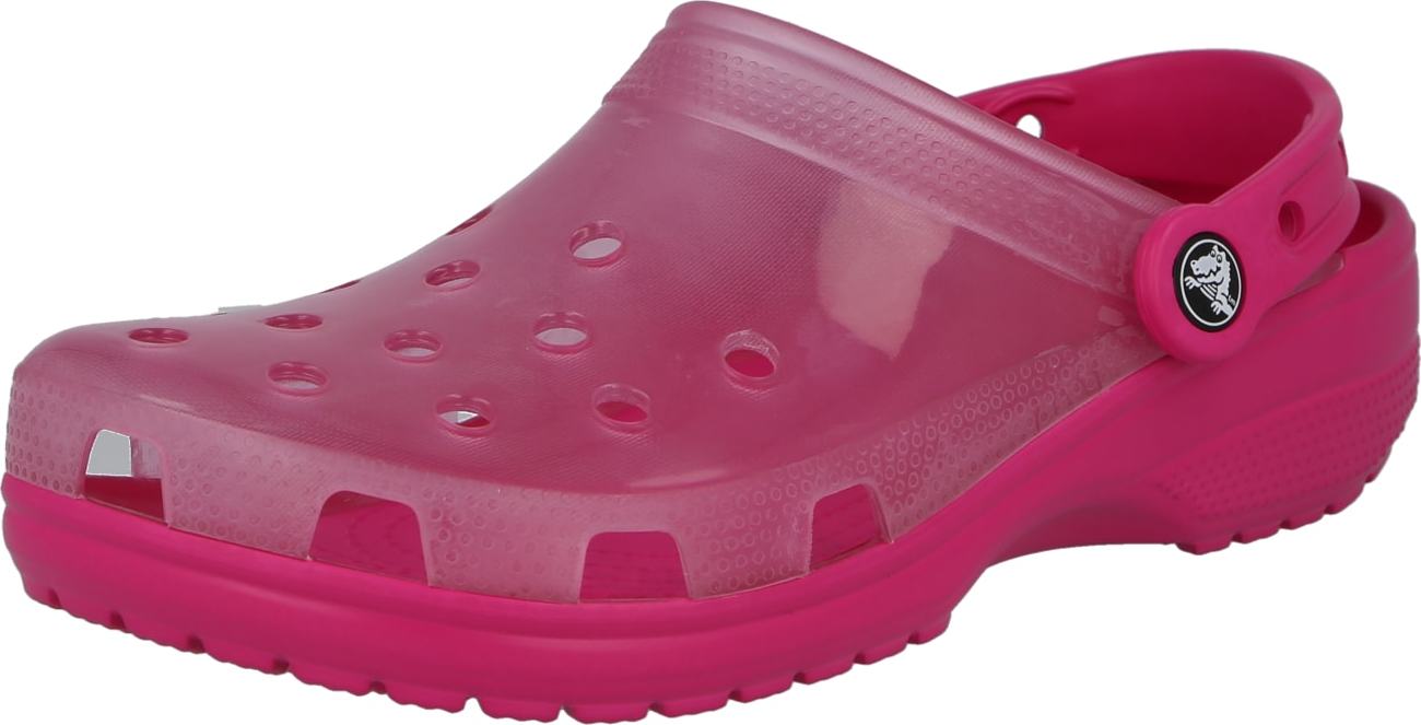 Crocs Pantofle pink / průhledná