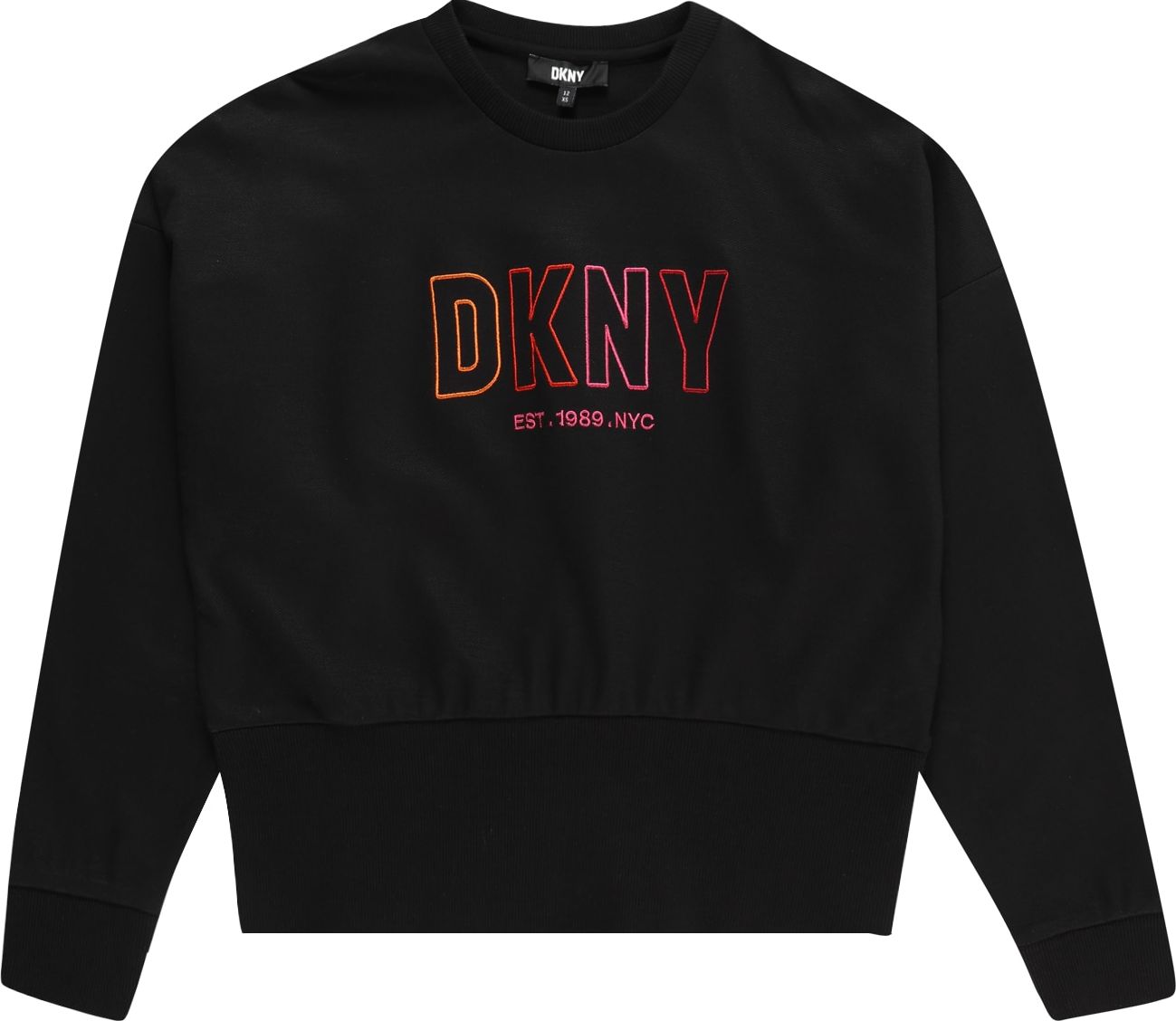 DKNY Mikina oranžová / pink / červená / černá