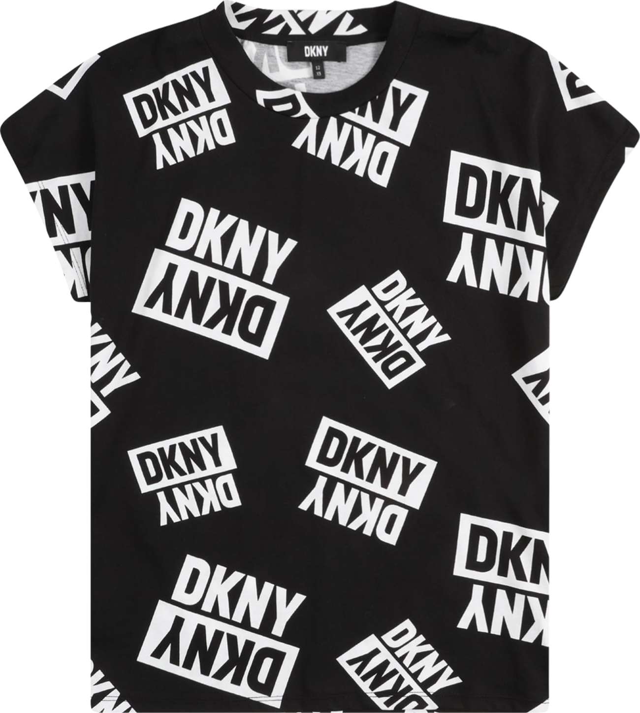 DKNY Tričko černá / bílá