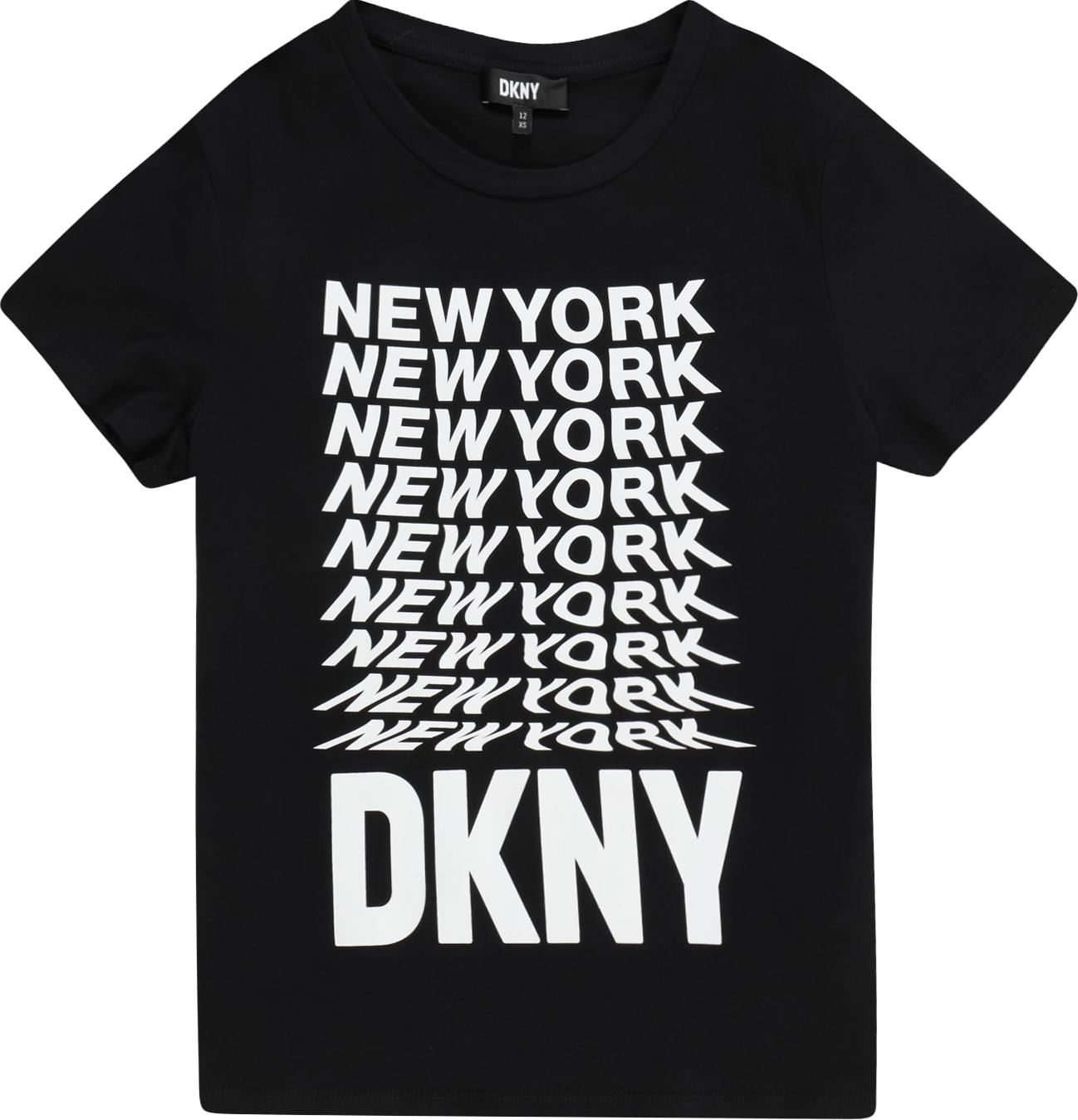 DKNY Tričko černá / bílá