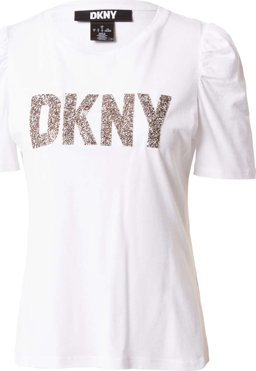 DKNY Tričko zlatá / bílá