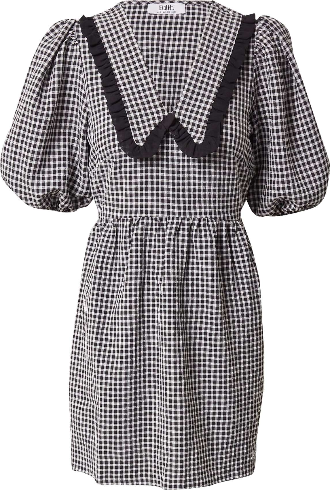 Dorothy Perkins Šaty 'Gingham' černá / bílá