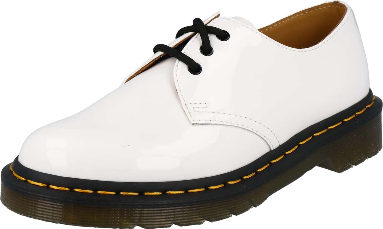 Dr. Martens Šněrovací boty černá / offwhite