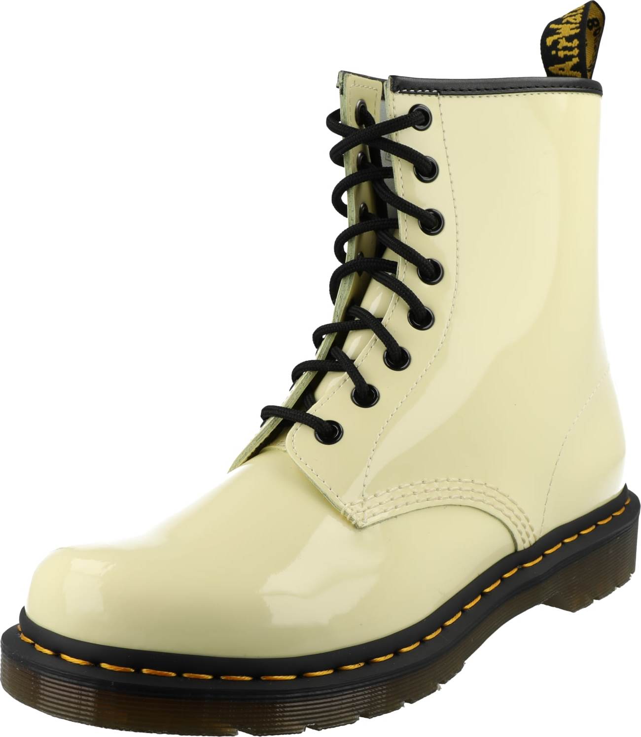 Dr. Martens Šněrovací kozačky '1460' krémová