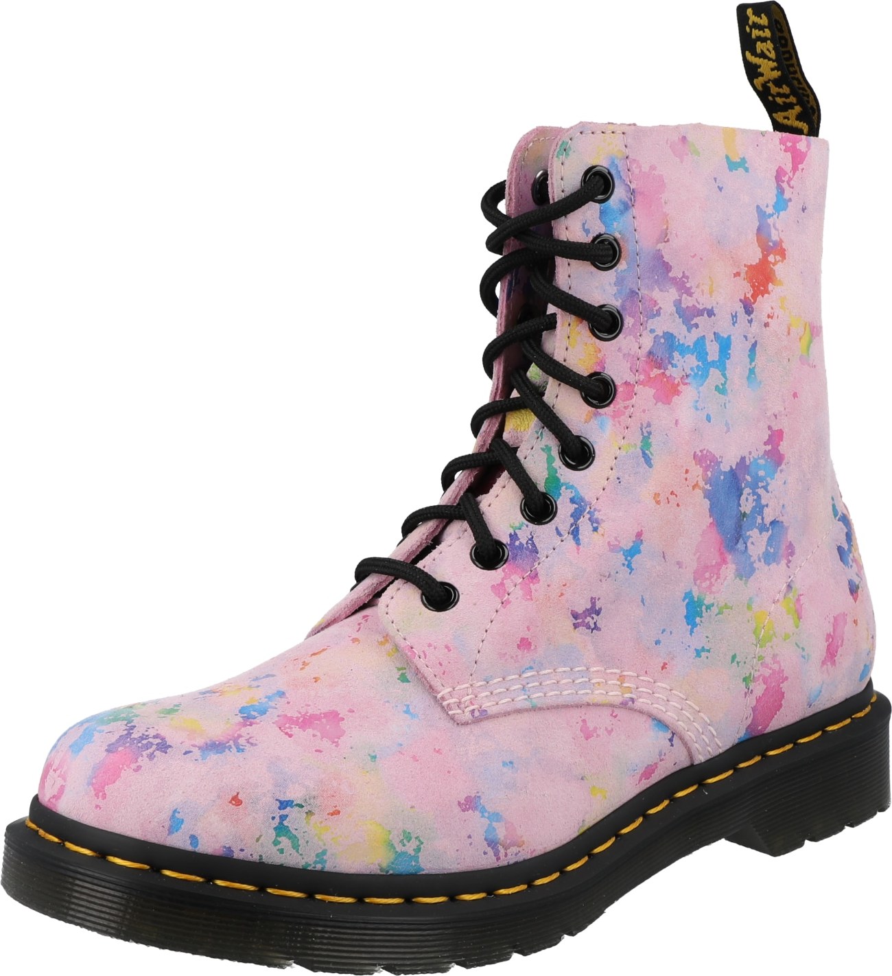 Dr. Martens Šněrovací kozačky mix barev / růžová