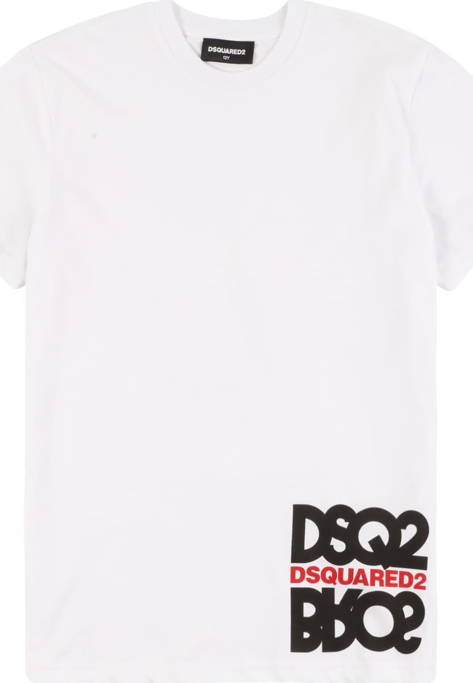 DSQUARED2 Tričko červená / černá / offwhite