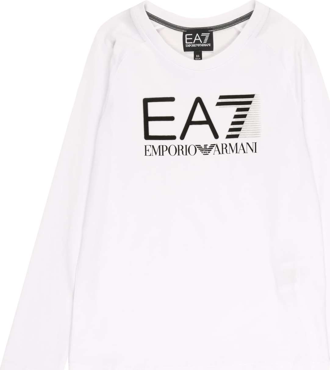 EA7 Emporio Armani Tričko černá / stříbrná / bílá