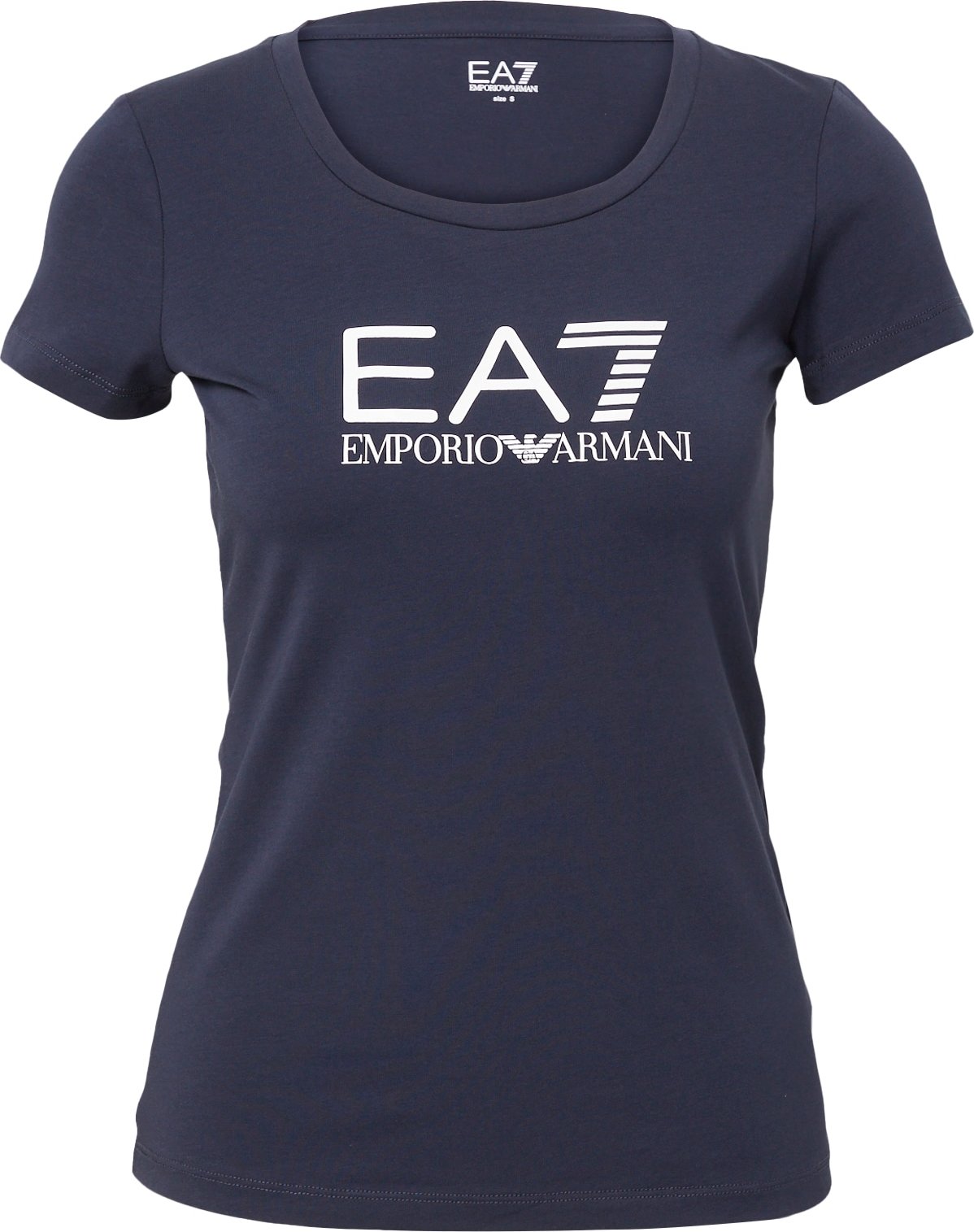 EA7 Emporio Armani Tričko námořnická modř / bílá