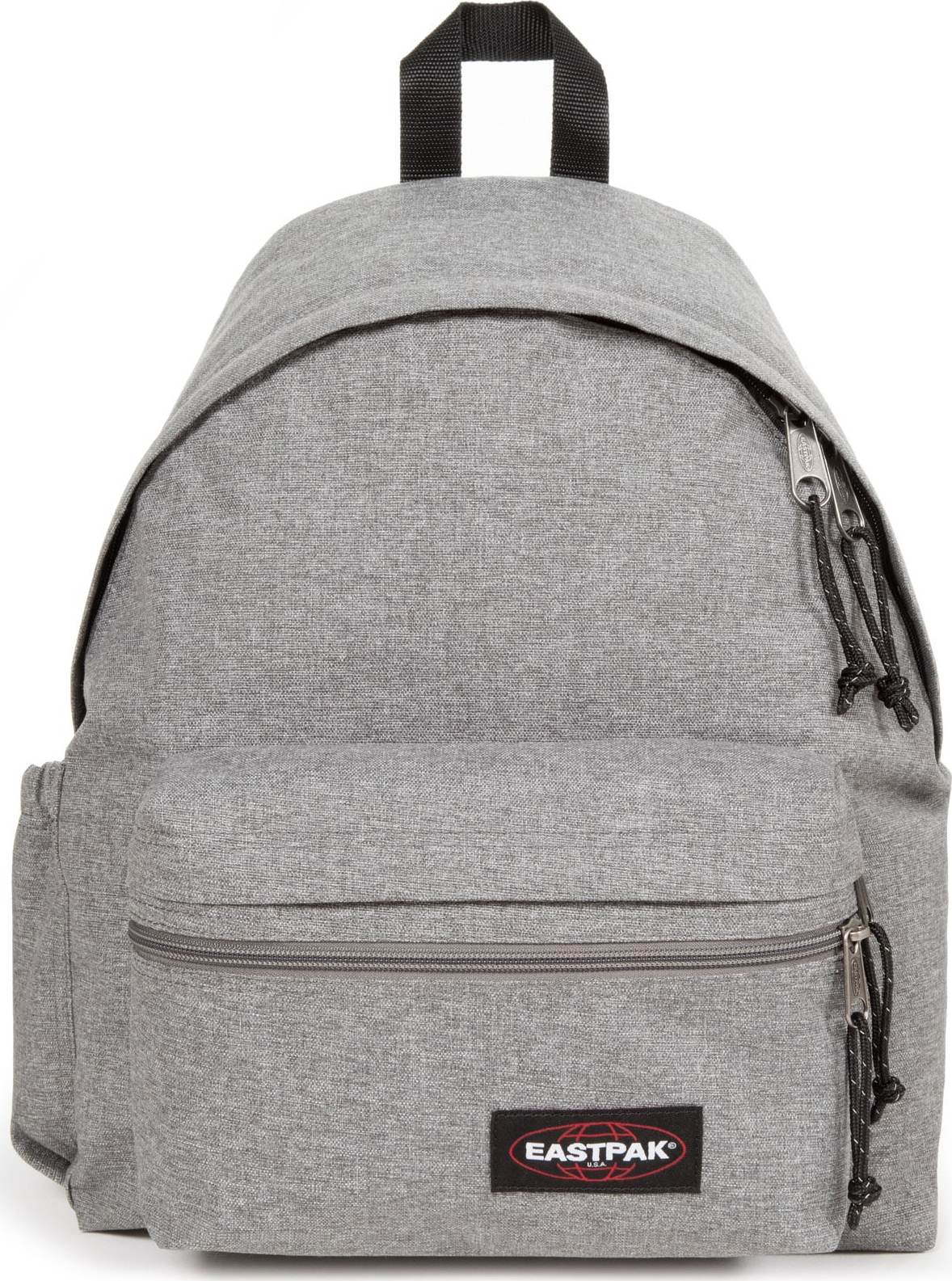 EASTPAK Batoh šedý melír / červená třešeň / černá / bílá