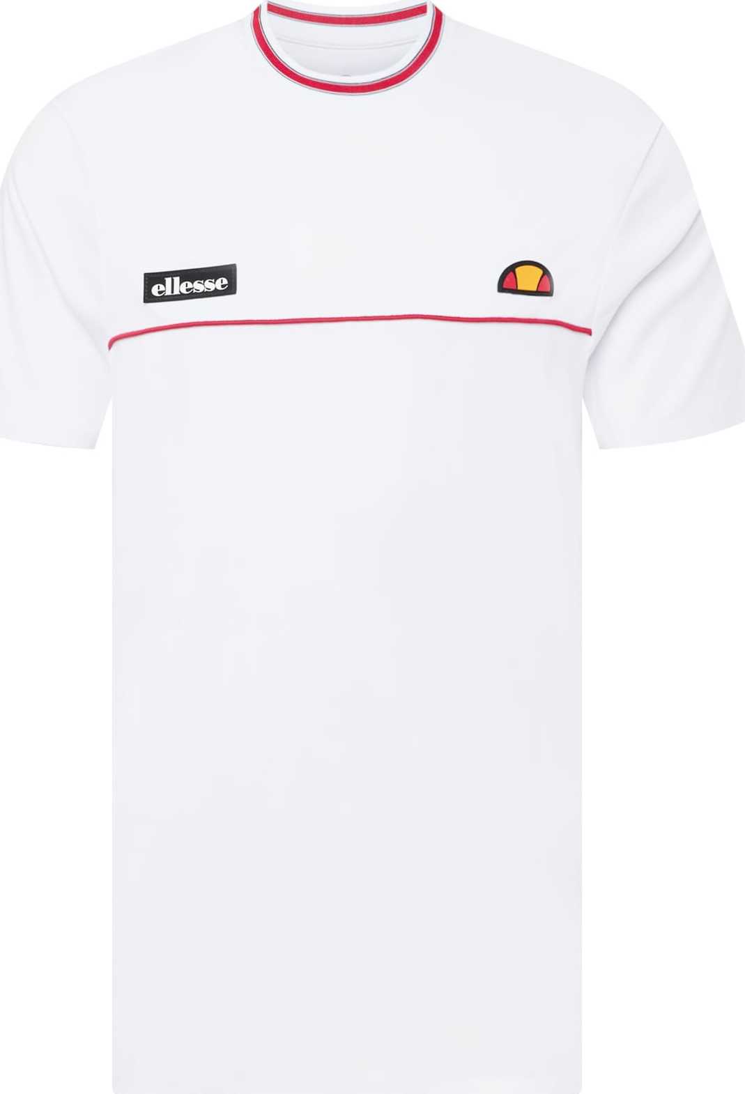 ELLESSE Funkční tričko 'Aaron' červená / bílá