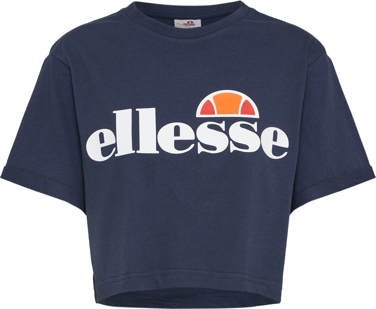 ELLESSE Tričko 'Alberta' noční modrá / oranžová / červená / bílá