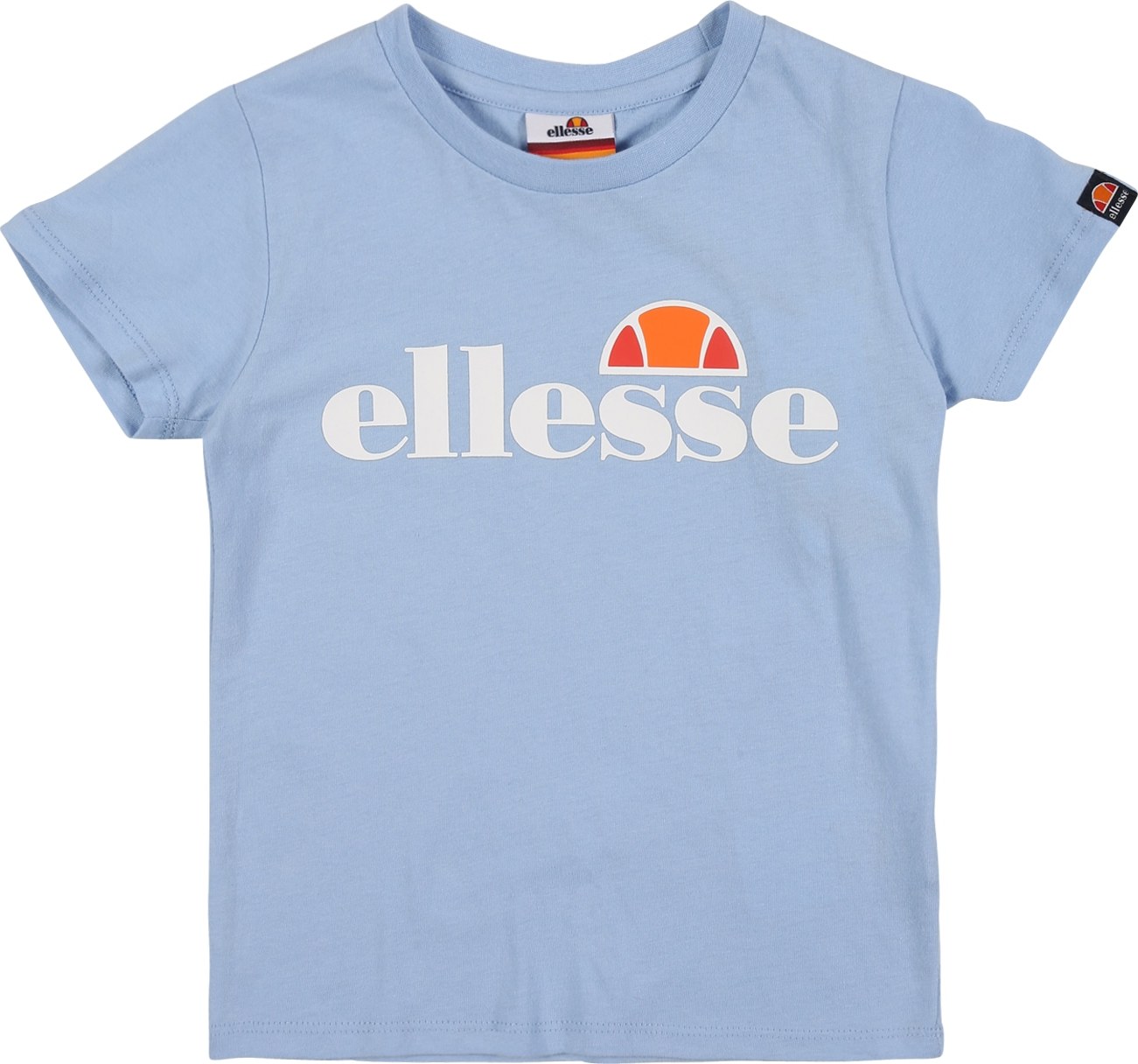 ELLESSE Tričko 'Malia' světlemodrá / oranžová / červená / bílá