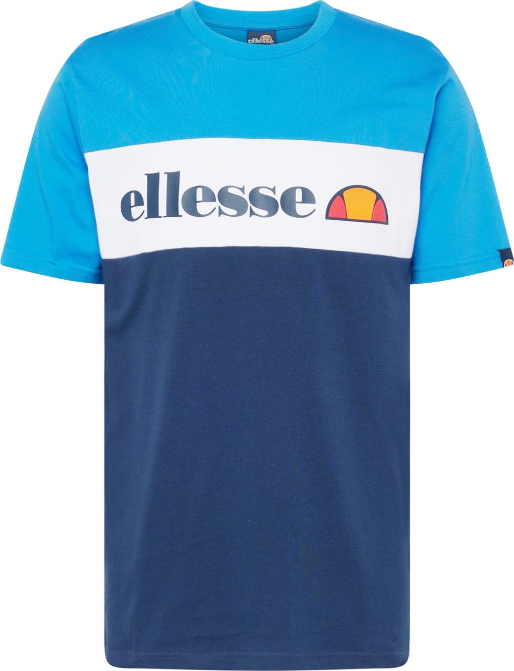 ELLESSE Tričko nebeská modř / světlemodrá / oranžová / bílá