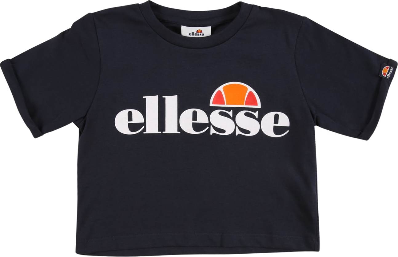 ELLESSE Tričko 'Nicky' námořnická modř / mandarinkoná / grenadina / bílá