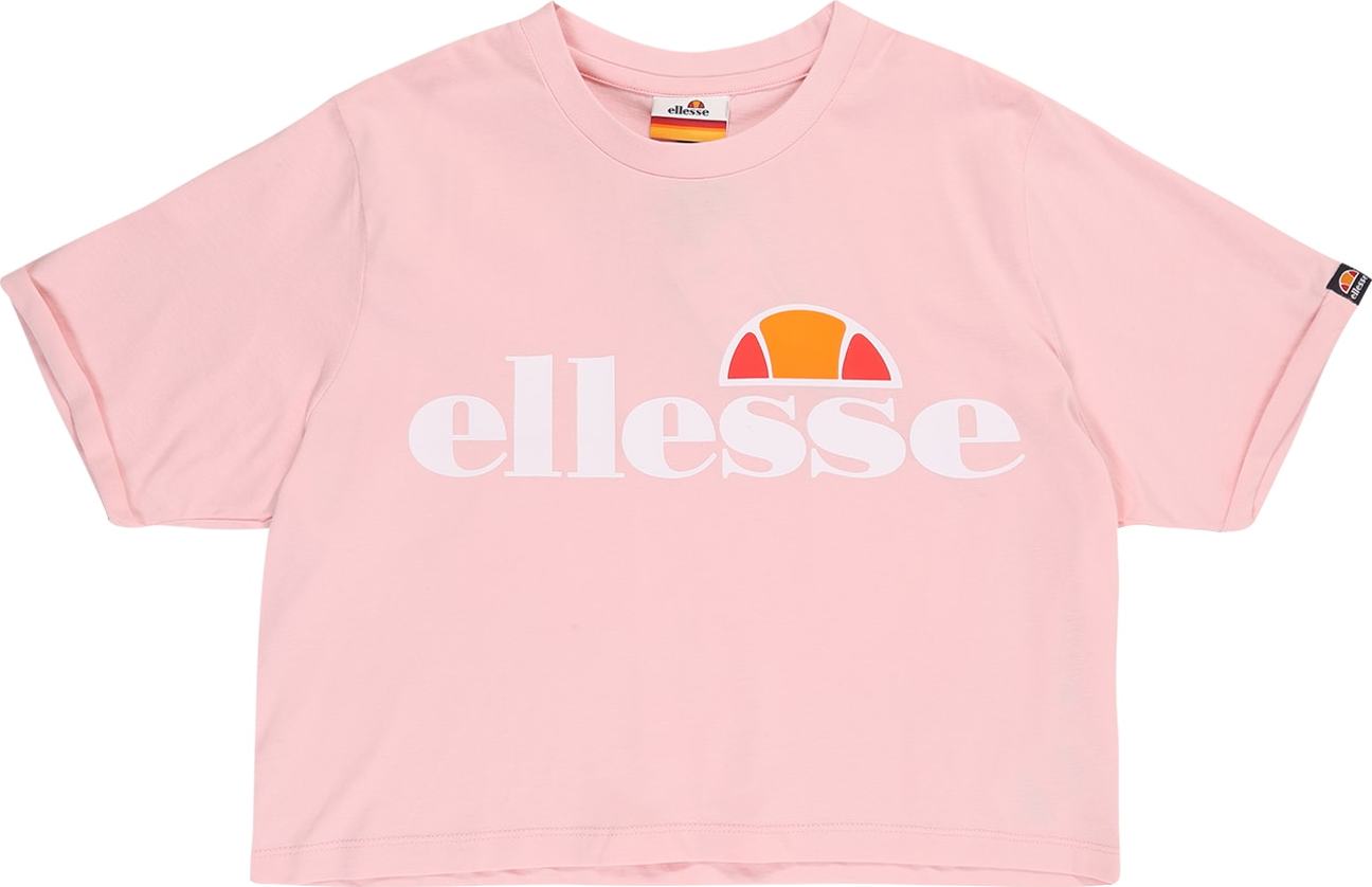 ELLESSE Tričko 'NICKY' oranžová / růžová / světle červená / bílá