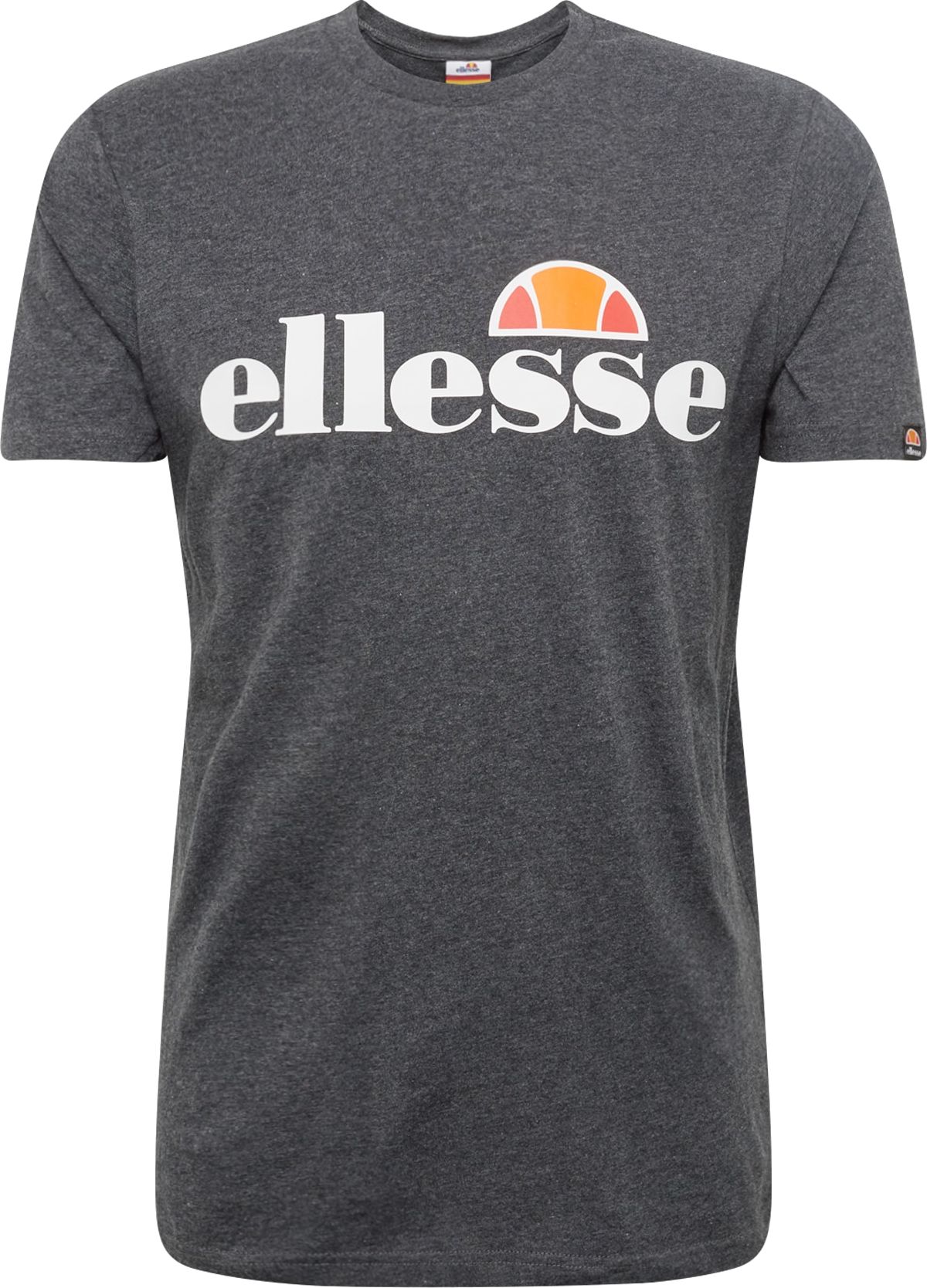 ELLESSE Tričko tmavě šedá / oranžová / melounová / bílá