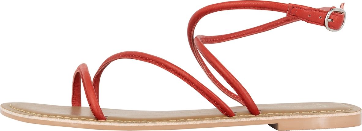 faina Páskové sandály béžová / červená