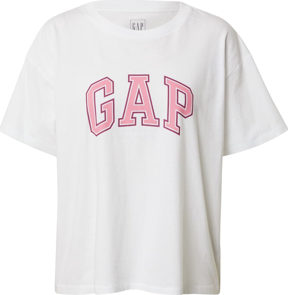 GAP Tričko pink / bílá