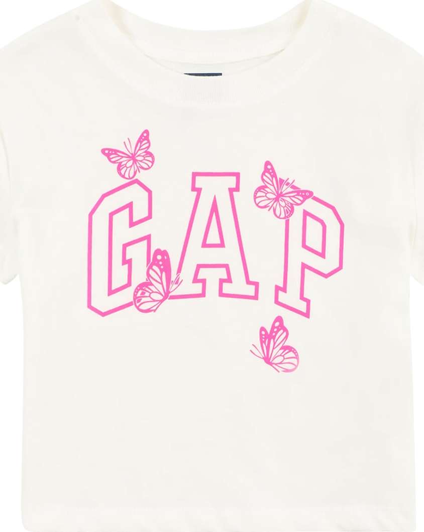 GAP Tričko pink / offwhite