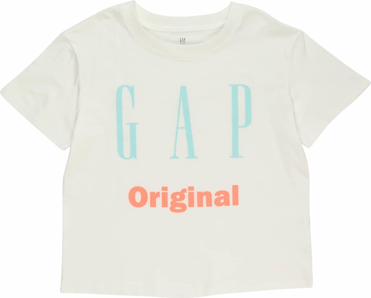 GAP Tričko tyrkysová / oranžová / offwhite