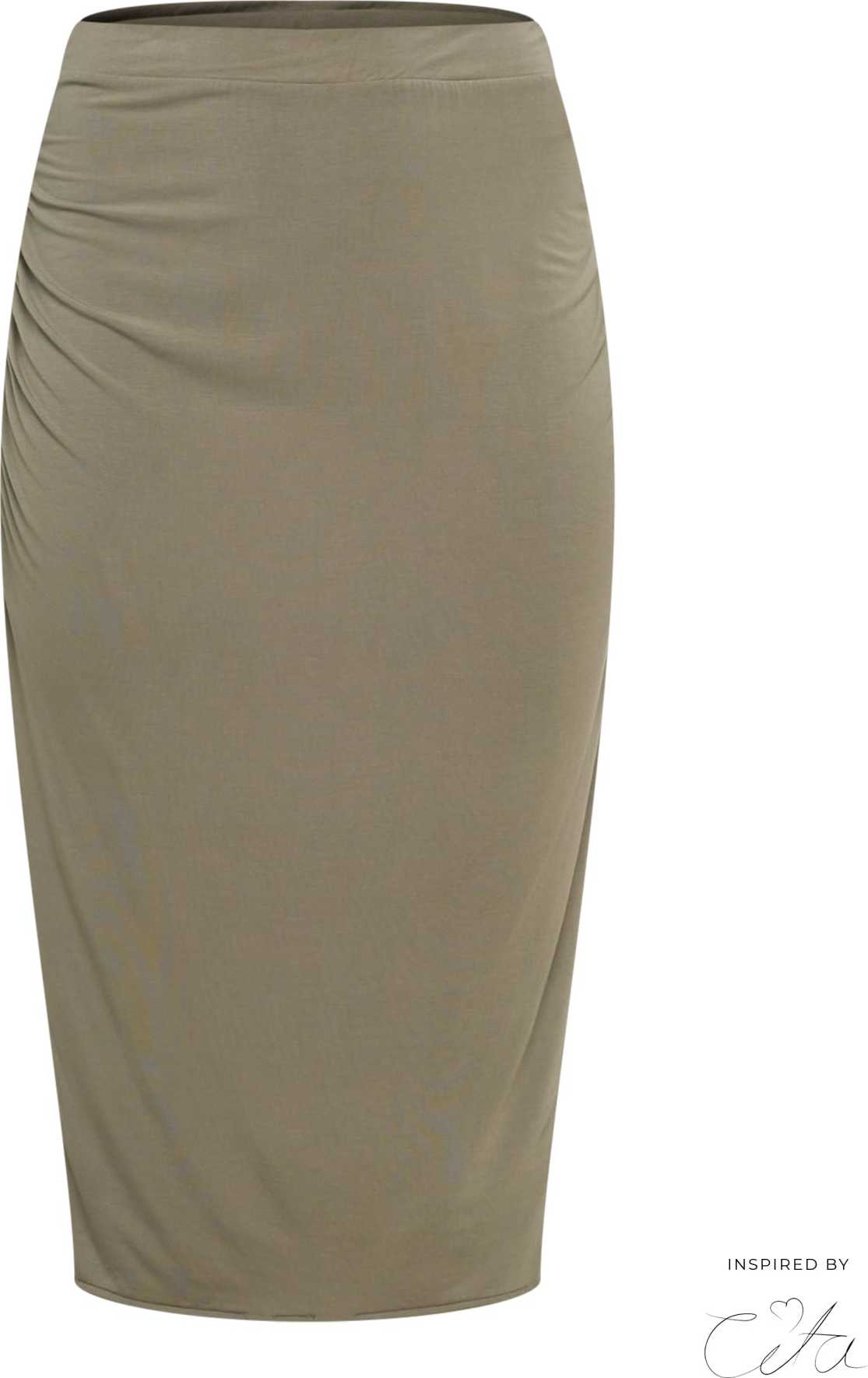 Guido Maria Kretschmer Curvy Collection Sukně 'Jasmin' khaki