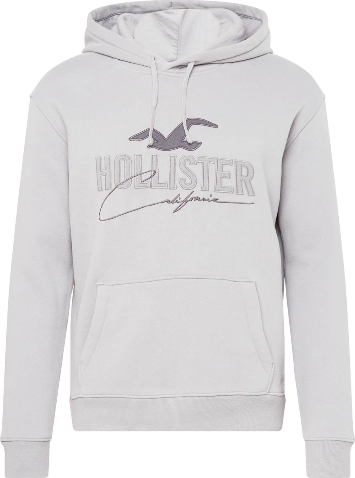 HOLLISTER Mikina šedá / světle šedá