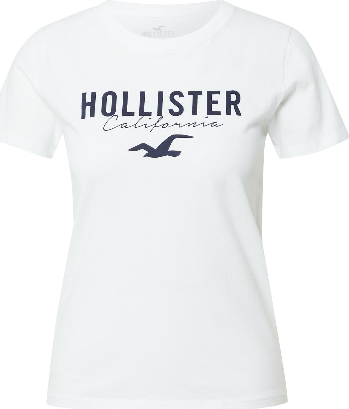 HOLLISTER Tričko černá / bílá