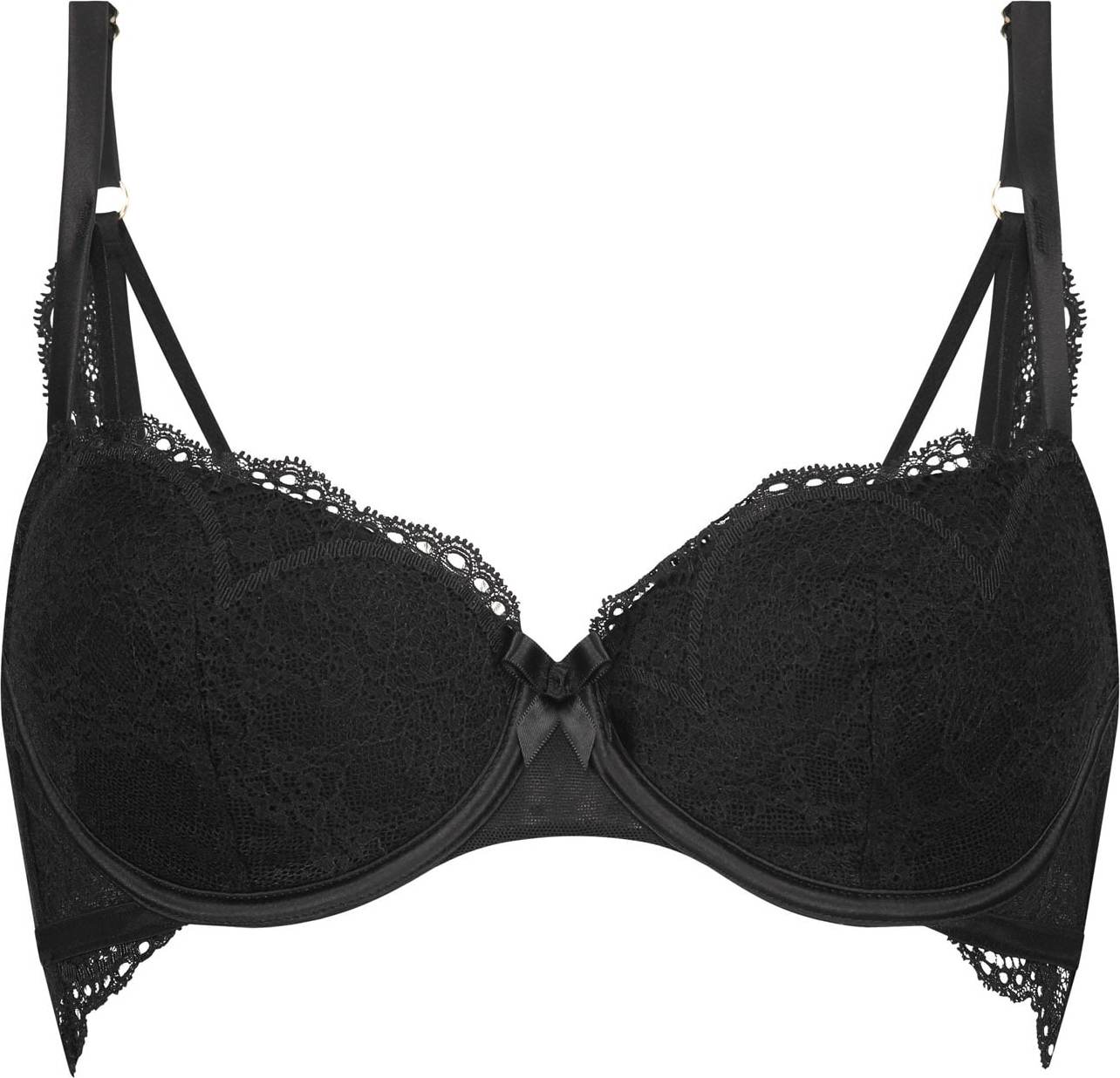 Hunkemöller Podprsenka 'Fleur' černá