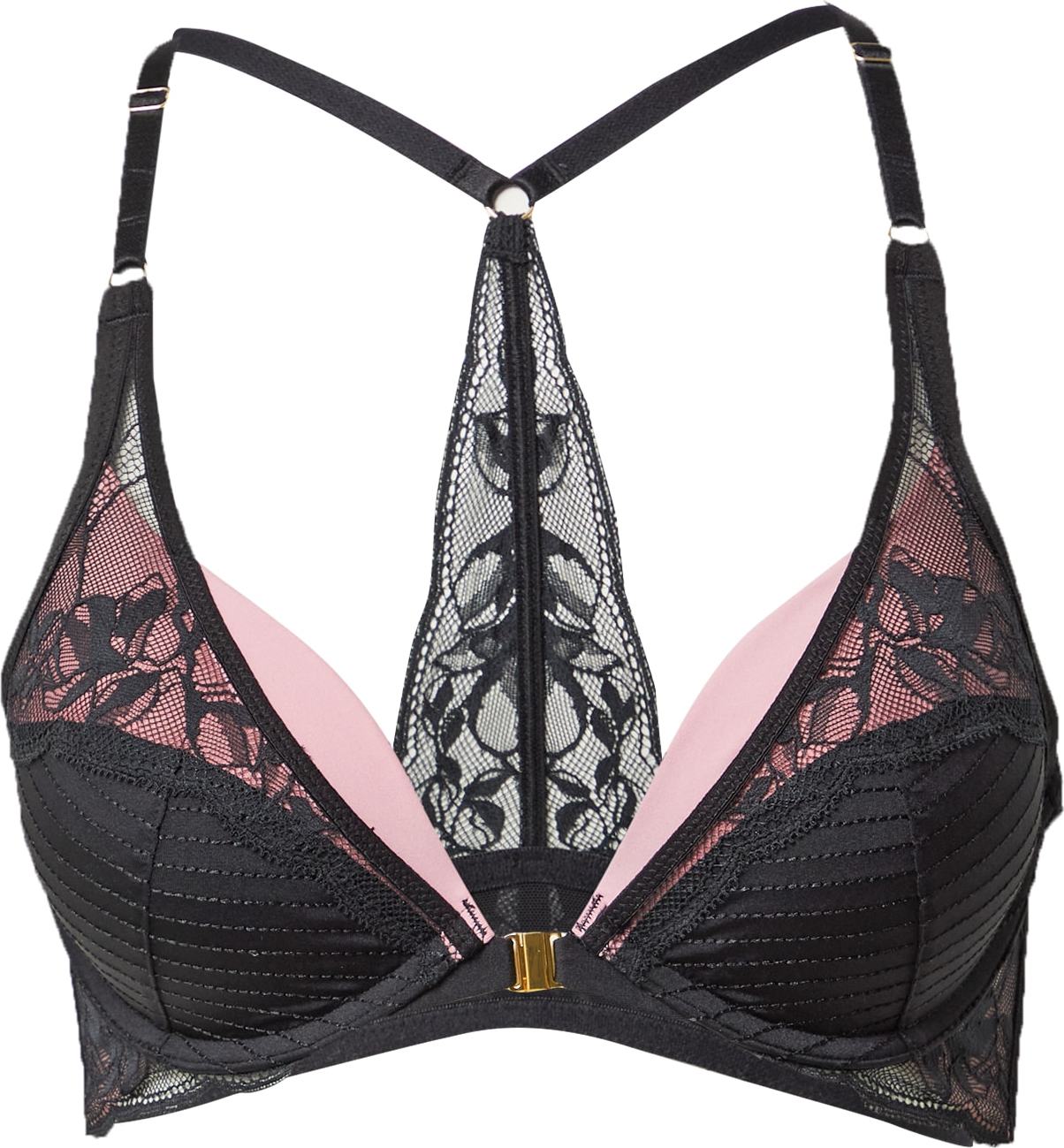 Hunkemöller Podprsenka 'Marit' růžová / černá