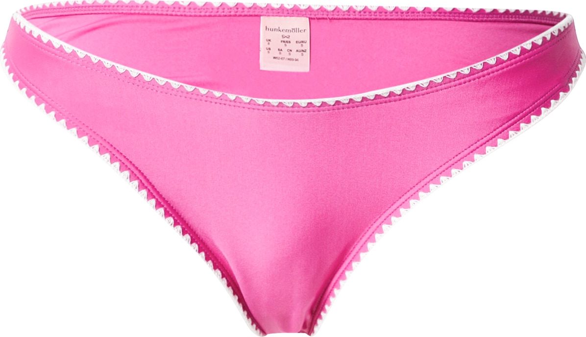 Hunkemöller Spodní díl plavek 'Maya' fuchsiová / bílá