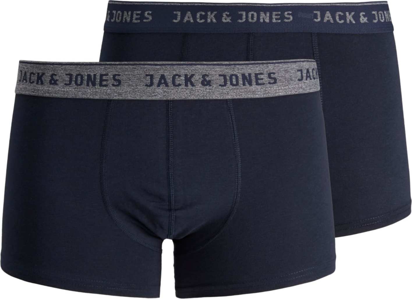 JACK & JONES Boxerky 'Vincent' námořnická modř / šedý melír