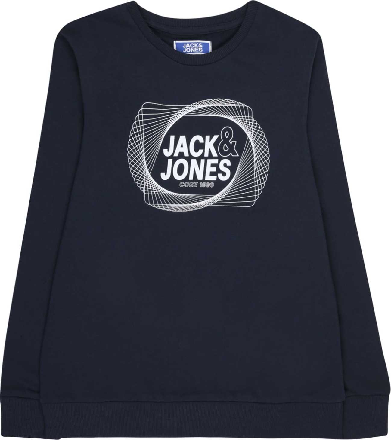 Jack & Jones Junior Mikina 'Luca' námořnická modř / bílá