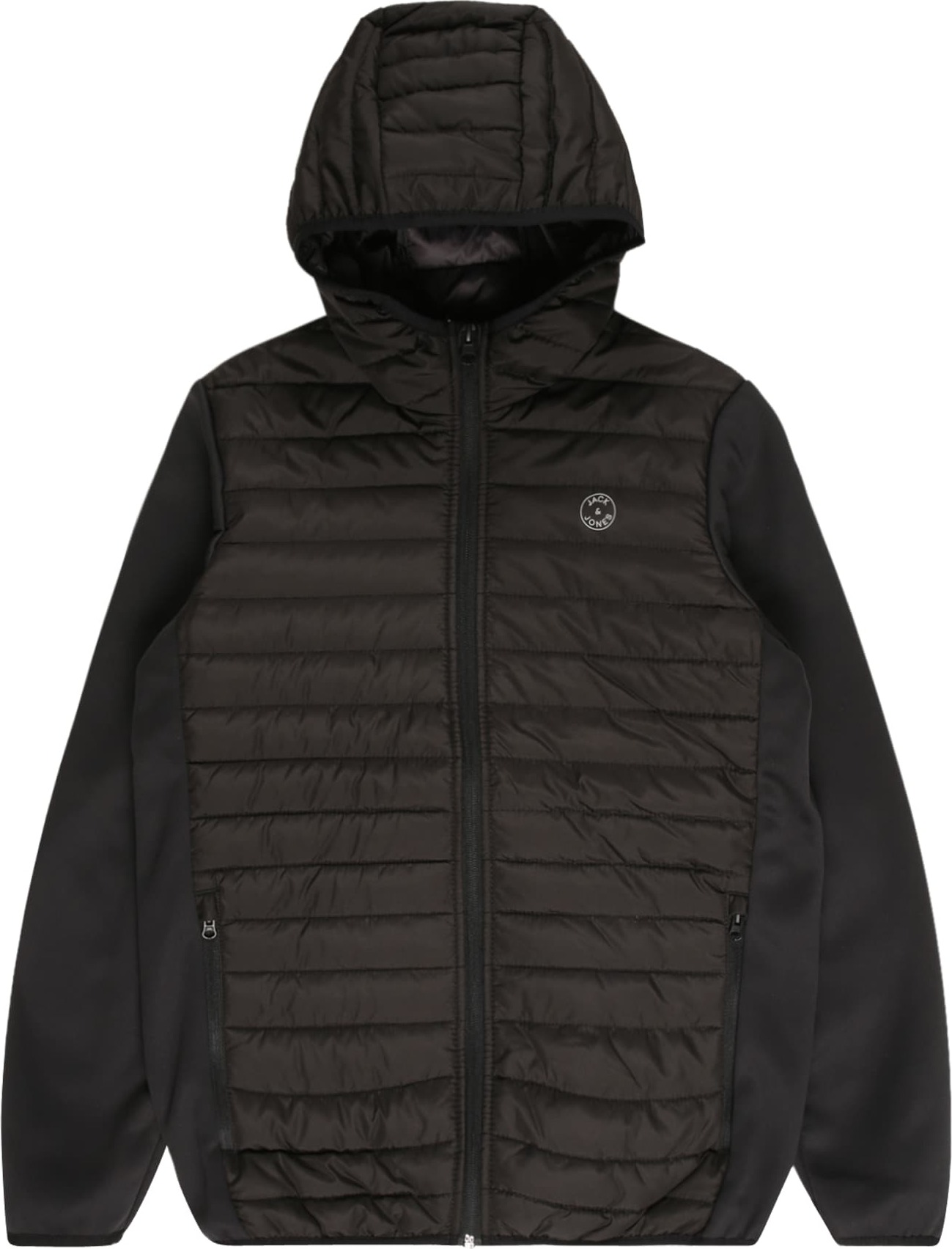 Jack & Jones Junior Přechodná bunda šedá / černá