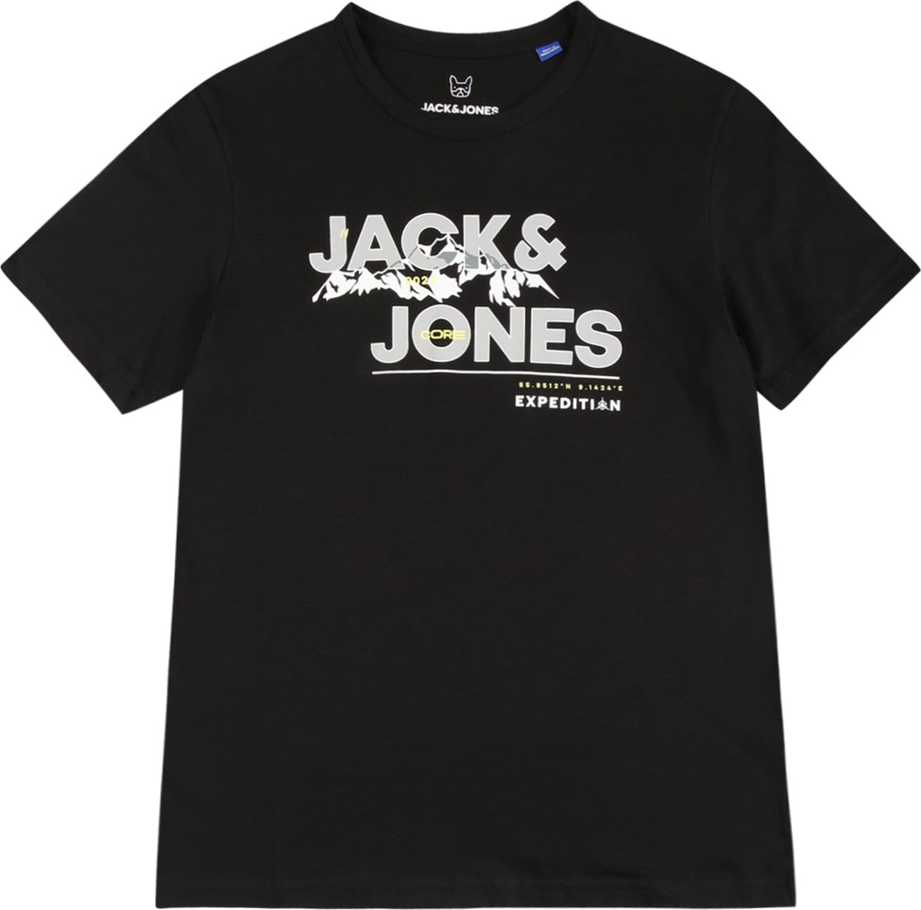 Jack & Jones Junior Tričko 'Hunter' černá / bílá