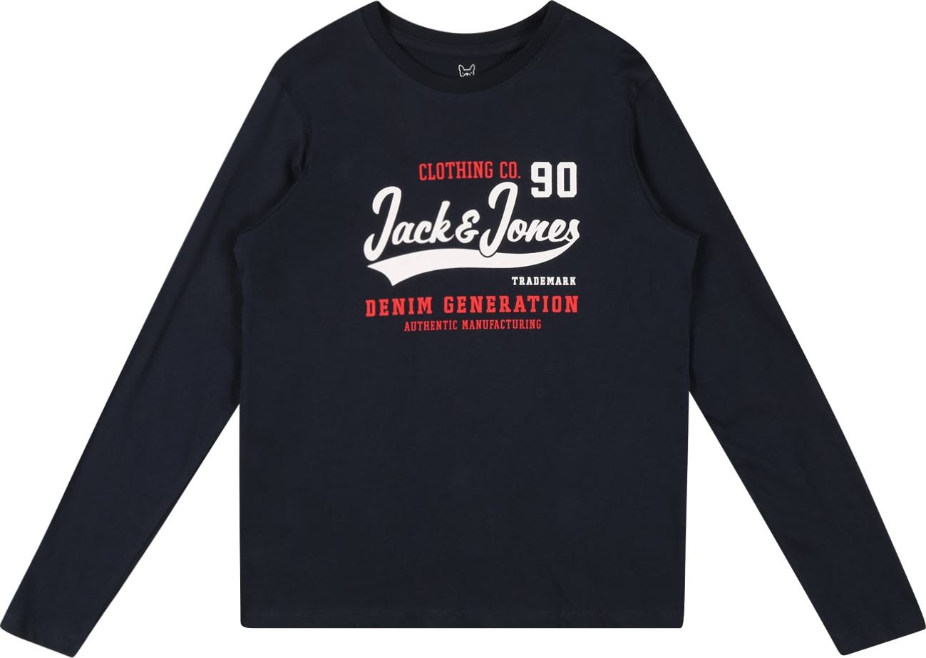 Jack & Jones Junior Tričko modrá / červená / bílá