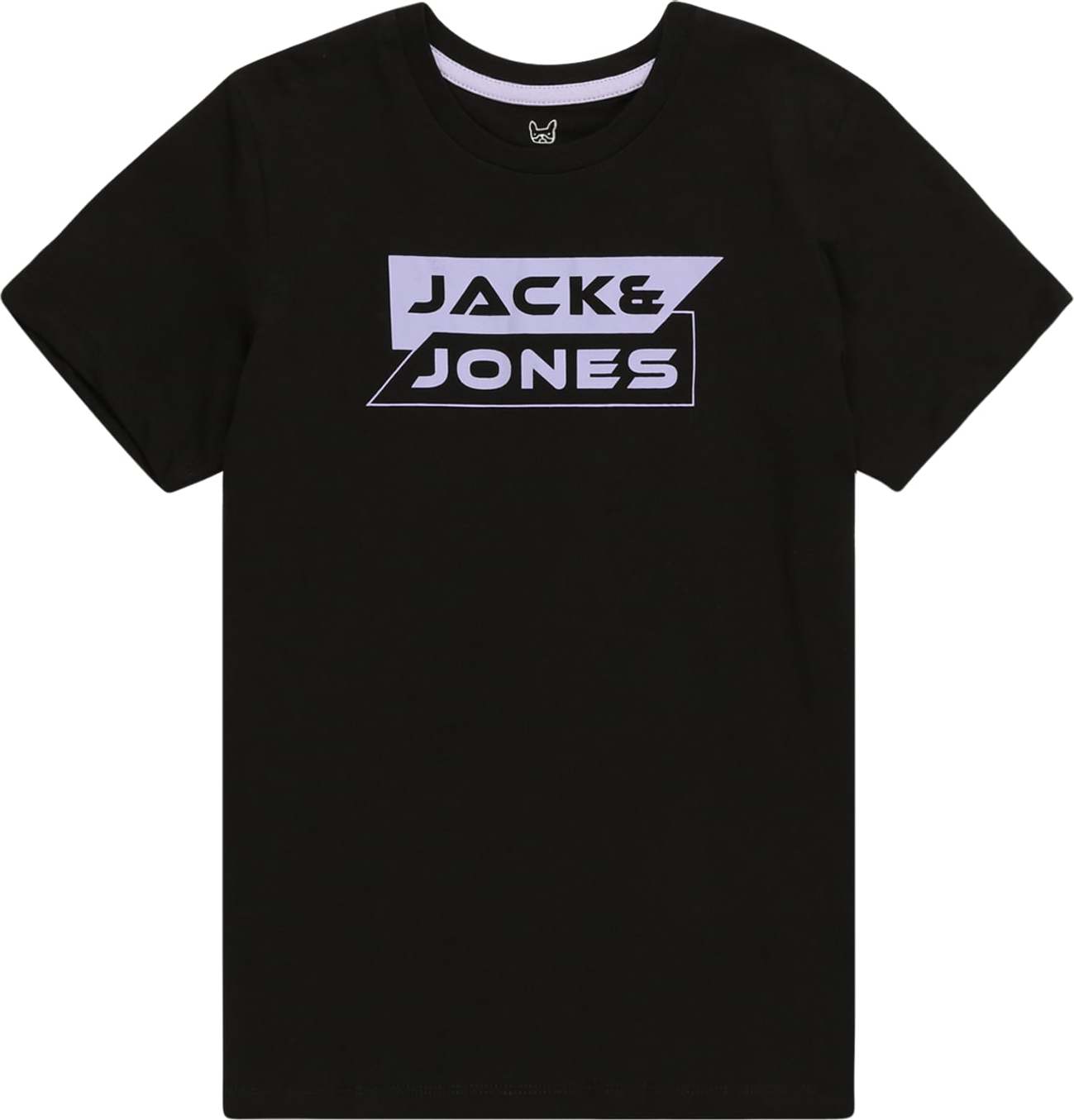 Jack & Jones Junior Tričko 'SHEAR' světle fialová / černá