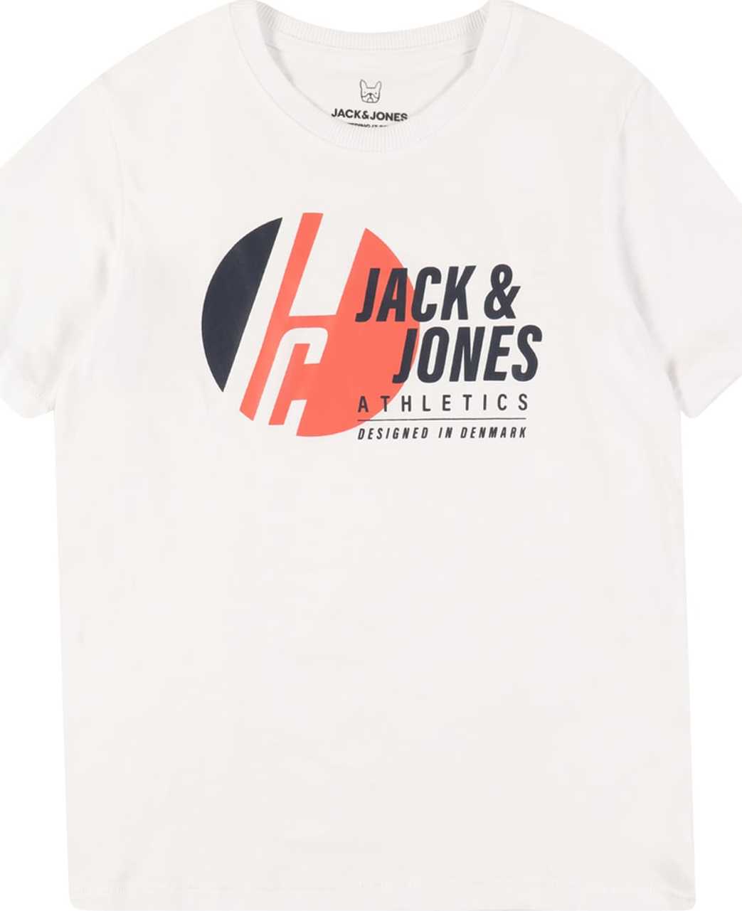 Jack & Jones Junior Tričko 'SPRING' oranžová / černá / bílá