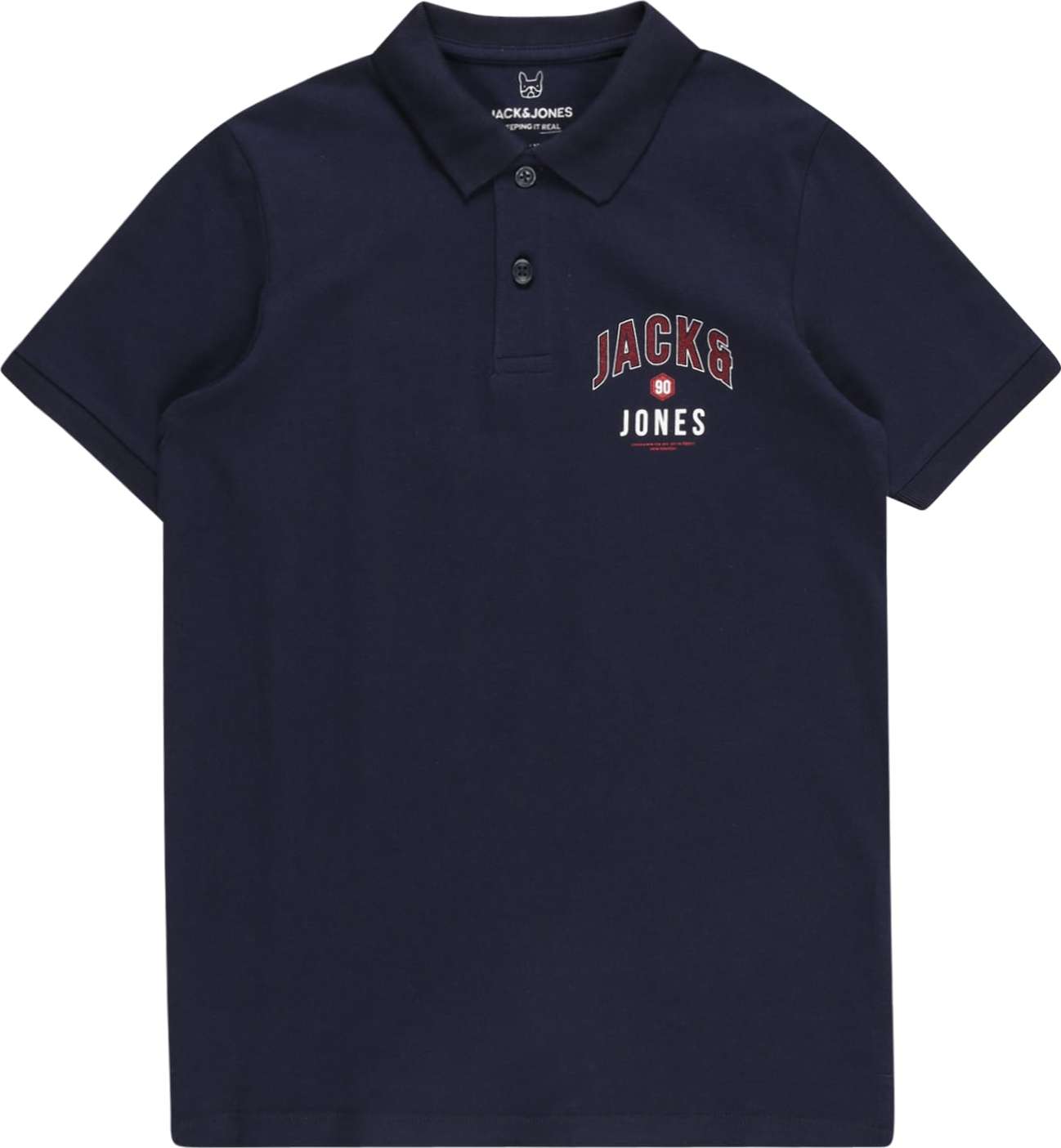 Jack & Jones Junior Tričko 'THOMAS' námořnická modř / červená / bílá