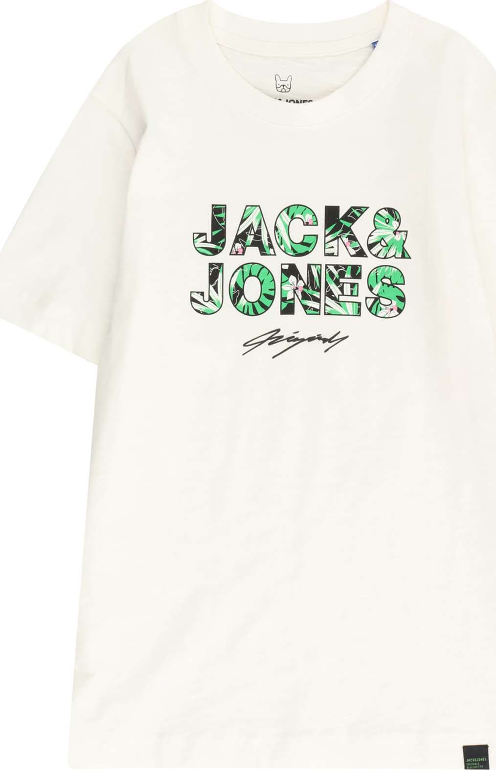 Jack & Jones Junior Tričko 'TULUM' zelená / pink / černá / bílá