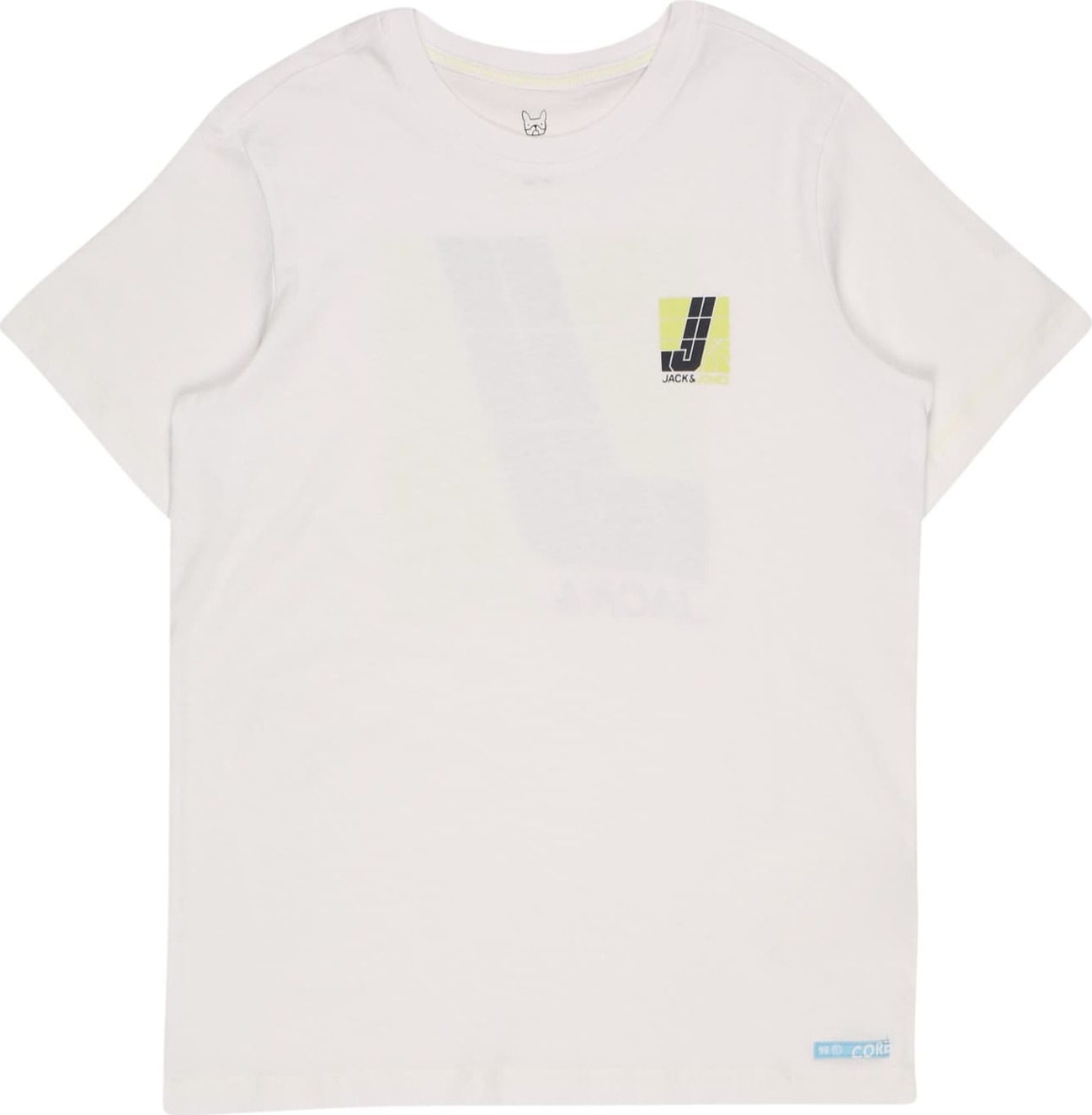 Jack & Jones Junior Tričko žlutá / černá / bílá