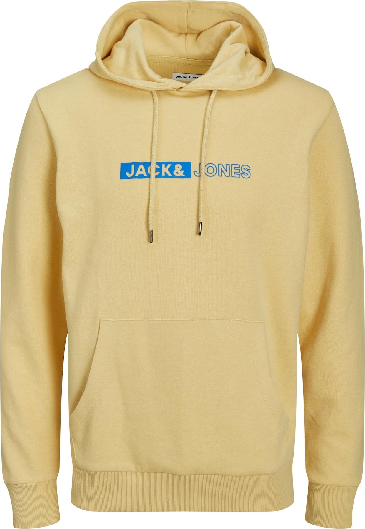 JACK & JONES Mikina 'NEO' modrá / světle žlutá