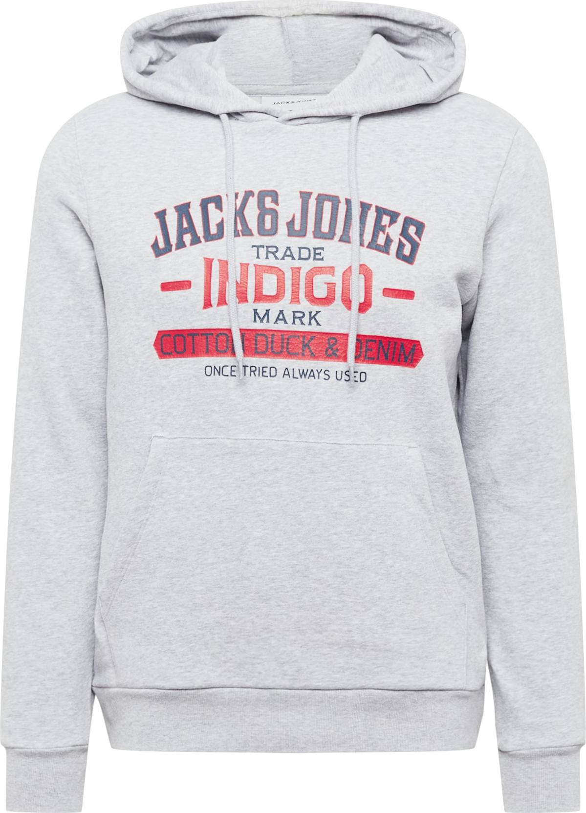 JACK & JONES Mikina 'New Denim' světle šedá