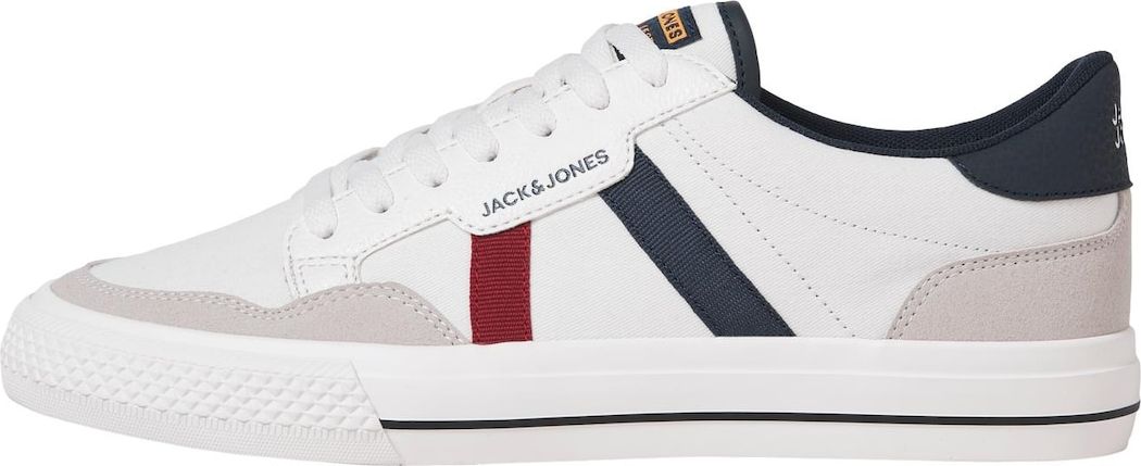 JACK & JONES Tenisky 'Modern Combo 2.5' světle béžová / námořnická modř / červená třešeň / bílá