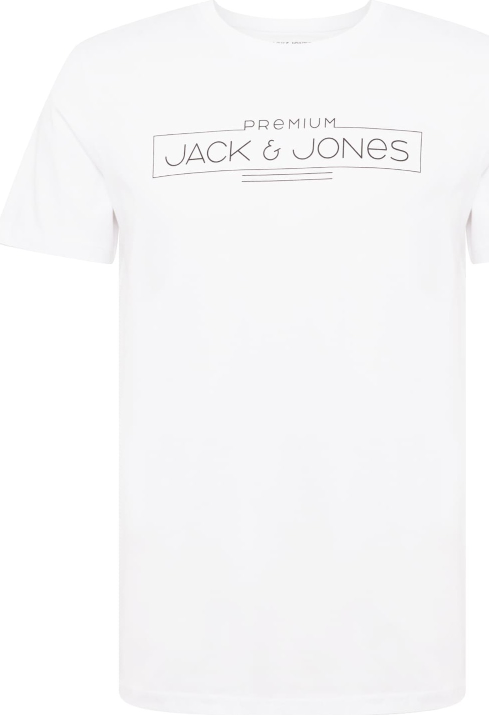 JACK & JONES Tričko 'BOOSTER' černá / offwhite